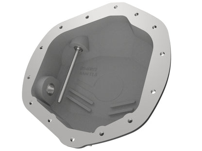 aFe Pro Series Rear Differential Cover Black w/ Machined Fins & Gear Oil 46-70392-WL Photo - Unmounted