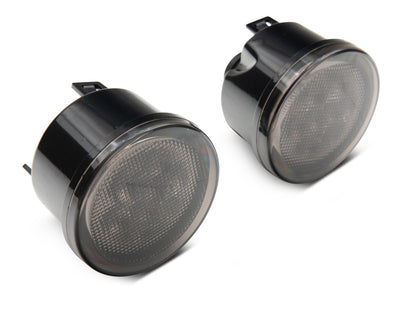 Raxiom 07-18 Jeep Wrangler JK Axial Series LED Amber Turn Signals (Smoked) J108040 J108040 Photo - Close Up