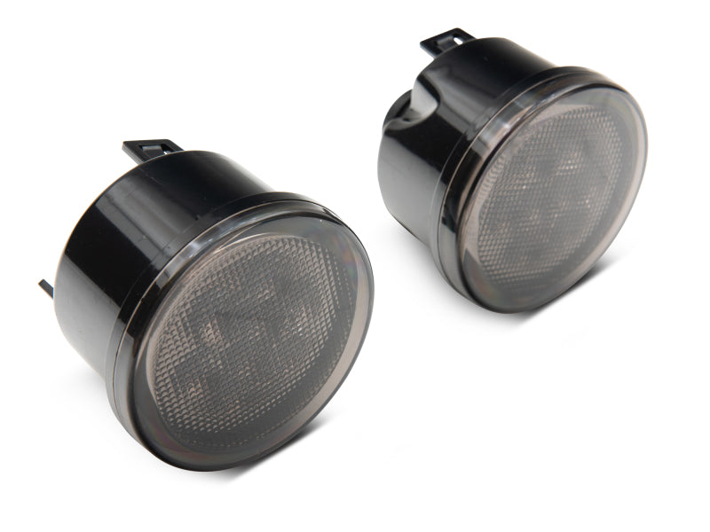 Raxiom 07-18 Jeep Wrangler JK Axial Series LED Amber Turn Signals (Smoked) J108040 J108040 Photo - Close Up