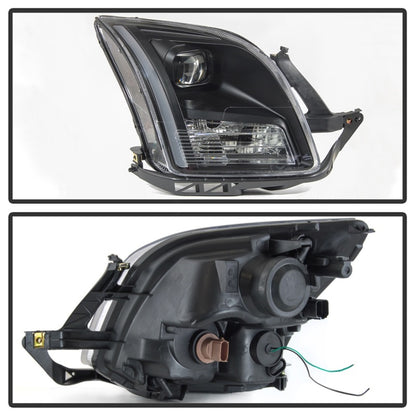 SPYDER xTune 06-09 Ford Fusion Light Bar DRL Projector Headlights - Black (PRO-JH-FFU06-LB-BK) 9042119 9042119 Photo - Unmounted