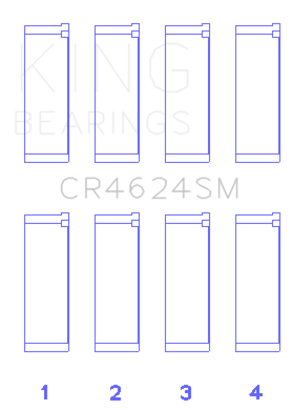 King Engine Bearings King Hyundai G4KE / G4KC (Size +075) Rod Bearings (Set of 4) CR4624SM0.75 CR4624SM0.75 Photo - Primary