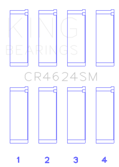 King Engine Bearings King Hyundai G4KE / G4KC (Size +0.5) Rod Bearings (Set of 4) CR4624SM0.5 CR4624SM0.5 Photo - Primary