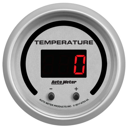 Autometer 52.4mm Silver Switchable 60-340 Degrees F/40-170 Degrees C Ultra-Lite Elite Digital Gauge 6754-UL 6754-UL User 2