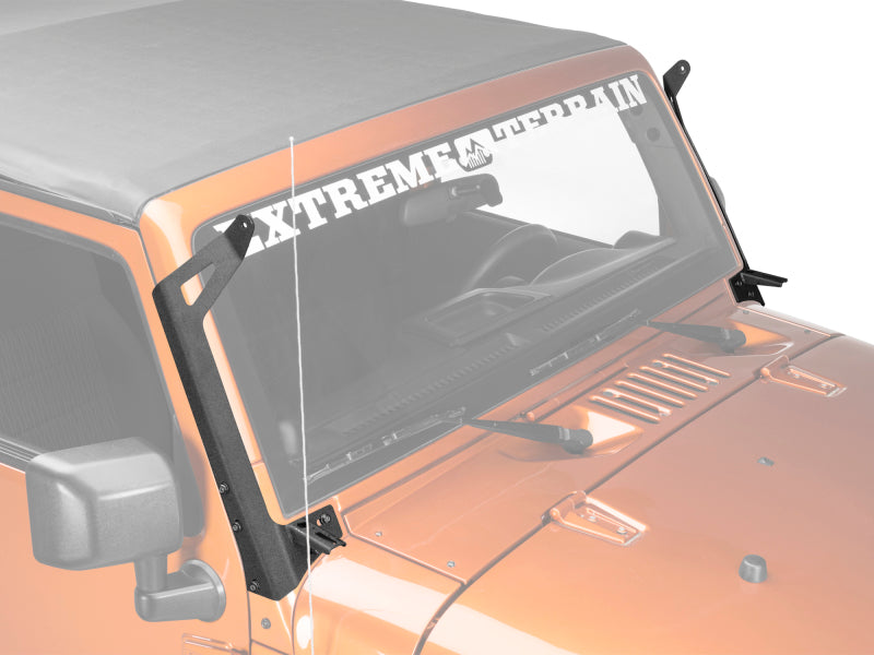 Raxiom 07-18 Jeep Wrangler JK 50-Inch LED Light Bar Windshield Mount w/ Auxiliary Bracket J106744 J106744 Photo - Primary