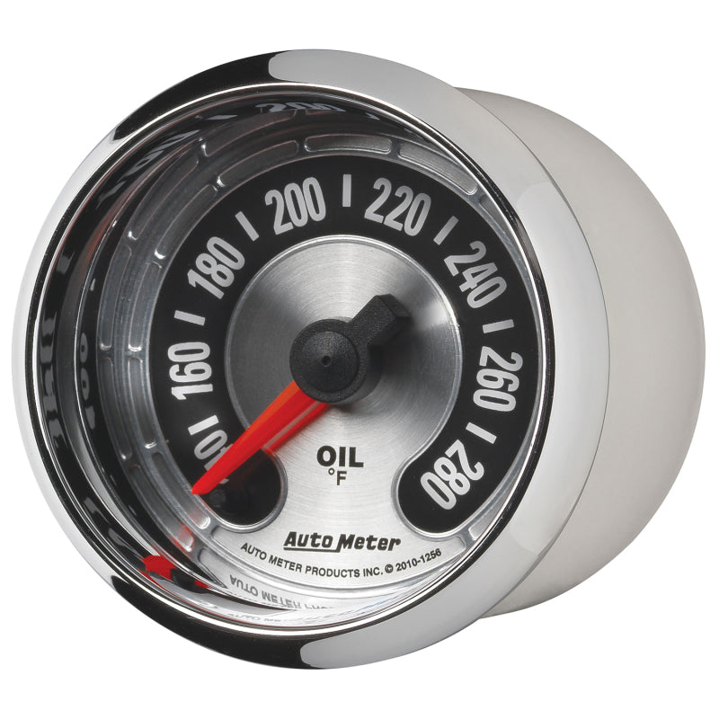 Autometer American Muscle 2-1/16in Full Sweep Electric Digital Stepper 140-280 Deg F Oil Temp Gauge 1256 1256 User 2