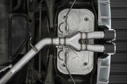 MBRP 2019+ MBRP Hyundai Veloster Turbo Cat Back - T304 Stainless - Carbon Fiber Tip S47053CF S47053CF Photo - Mounted