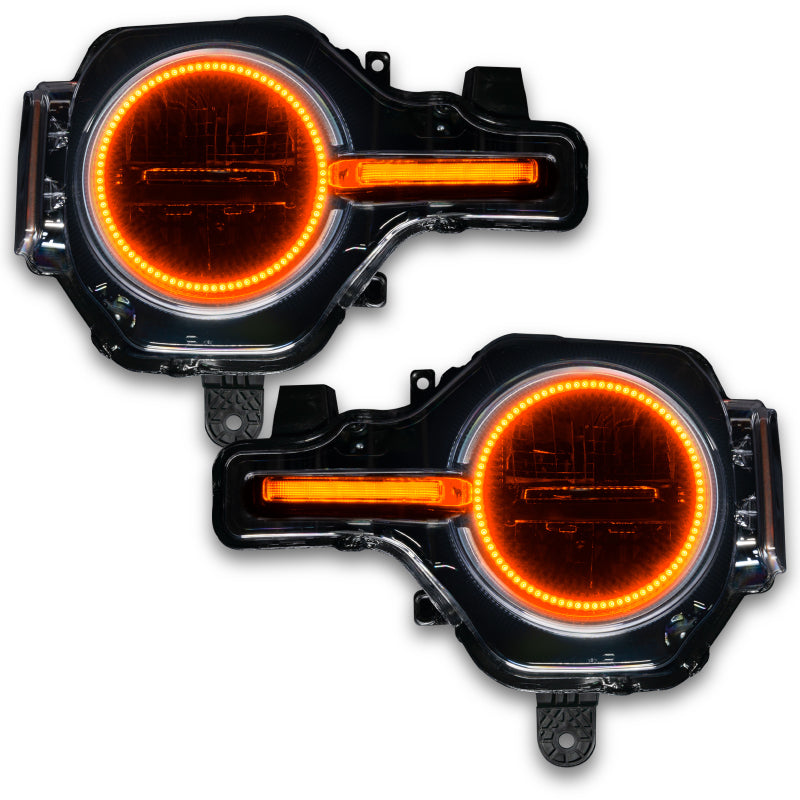 ORACLE Lighting Oracle 21-22 Ford Bronco Headlight Halo Kit w/DRL Bar - Base Headlights ColorSHIFT -w/BC1 Controller 1471-335 1471-335 User 8