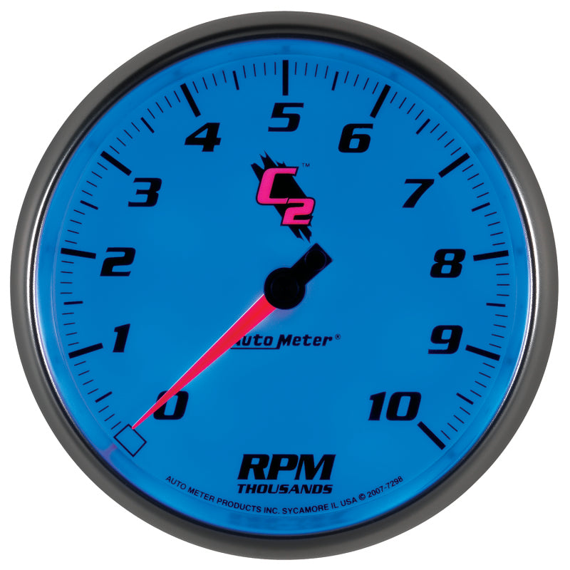 Autometer Gauge, Tachometer, 5", 10k RPM, In-Dash, C2 7298 User 4