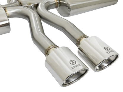 aFe Polished Takeda 3" Cat-Back Exhaust 17-18 Honda Civic Si I4 1.5L (T) 49-36621-P Photo - Unmounted