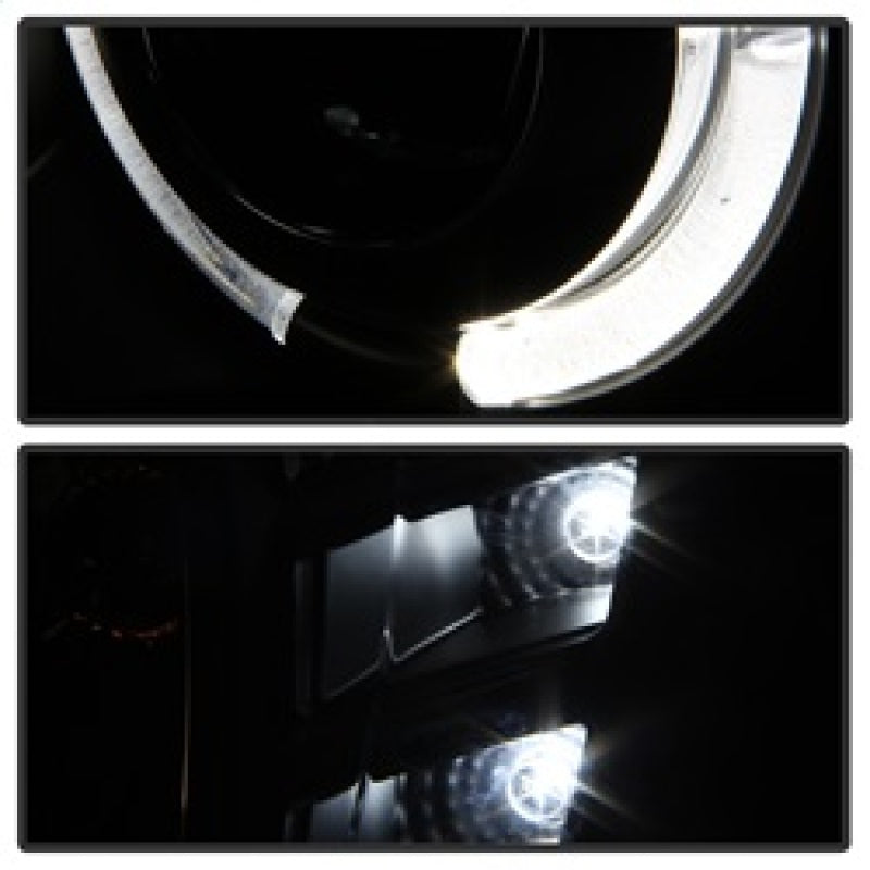 Spyder Chevy Malibu 04-07 Projector Headlights LED Halo LED Black High H1 Low H1 PRO-YD-CM04-HL-BK 5042675 5042675 Photo - Unmounted