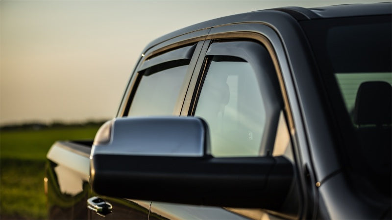 EGR 2019 Dodge Ram 1500 Quad Cab SlimLine In-Channel WindowVisors Set of 4 - Dark Smoke 572961 572961 Photo - Mounted