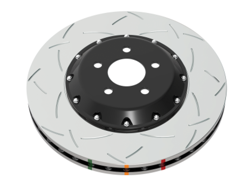 DBA 2022+ Subaru WRX (w/STI Brembo 4 Piston Caliper) 5000 Series 2 Piece Slotted Front Brake Rotor 52845BLKS