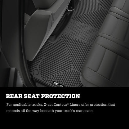 Husky Liners 19-21 RAM 2500/3500 Mega Cab X-ACT 2nd Seat Floor Liner Full Coverage - Black 53611 53611 Photo - Mounted
