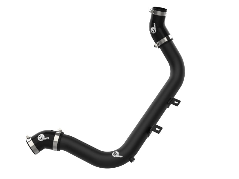 aFe BladeRunner 2-1/4 IN Aluminum Hot Charge Pipe Black 17-20 Hyundai Elantra GT L4-1.6L (t) 46-20638-B 46-20638-B Photo - Primary