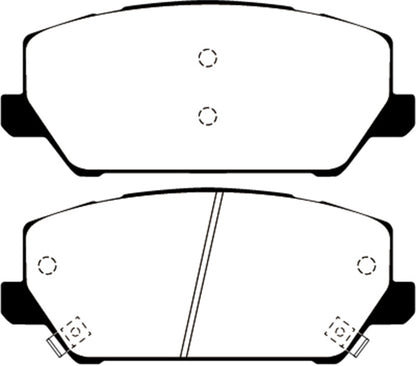 EBC 2019+ Hyundai Veloster N (2nd Gen) 2.0L Turbo Yellowstuff Front Brake Pads DP42343R DP42343R Photo - Primary