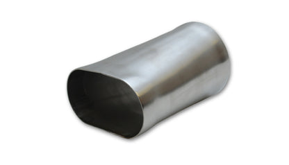 Vibrant Transiton adapter 3in oval (Nominal) x 3in Round T304 SS 6in long 13170 Photo - Primary