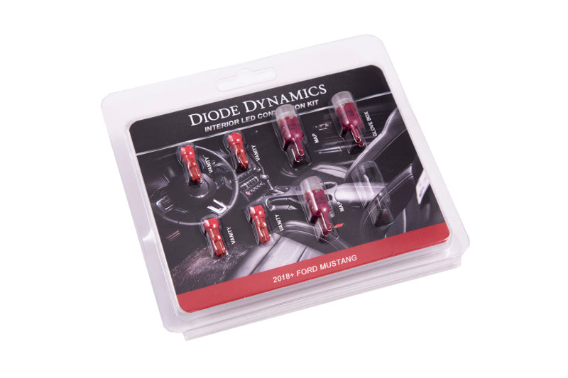 Diode Dynamics 18-19 Mustang Stage 2 Mustang Interior LED Light Kit - Red DD0358 DD0358 Photo - Primary