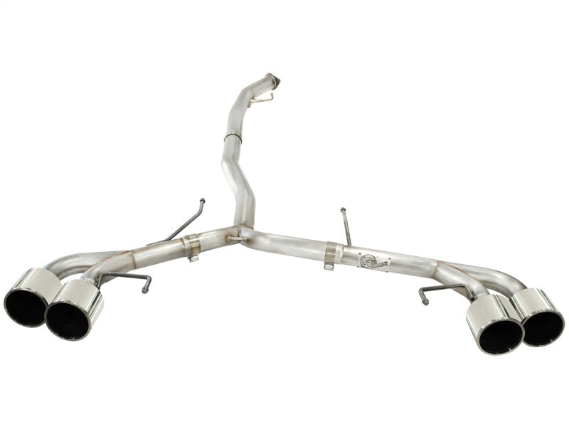 aFe Takeda 3in SS Exhaust Cat-Back 09-14 Nissan GTR V6 3.8L Polished Tips 49-36108-P 49-36108-P Photo - Unmounted