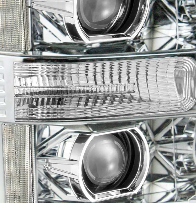 AlphaRex 11-16 Ford F-250 SD PRO-Series Projector Headlights Plank Style Design Chrome w/Seq Signal 880141 880141 User 2
