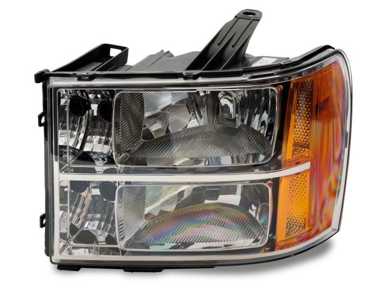 Raxiom 07-14 GMC Sierra 1500/2500 HD/3500 HD Axial OEM Rep Headlights- Chrome Housing (Clear Lens) S518298 S518298 Photo - Close Up