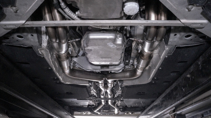 Stainless Works 2016-18 Cadillac CTS-V Sedan Headers 2in Primaries 3in Catted Leads Into X-Pipe CTSV16HCAT CTSV16HCAT Photo - Mounted