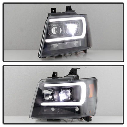 Spyder Chevy Suburban 1500/2500 07-14 Tahoe 07-14 LED Headlights Black PRO-YD-CSUB07V2PL-BK 5087515 5087515 Photo - Unmounted