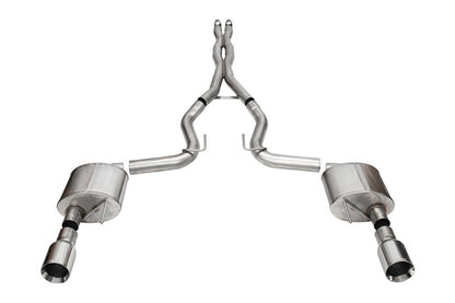 CORSA Performance Corsa 2024 Ford Mustang GT Xtreme CatBack Exhaust Sys 3.0in Dual Rear Exit w/4.5in Straight Cut Tips 21251 21251 Photo - Primary