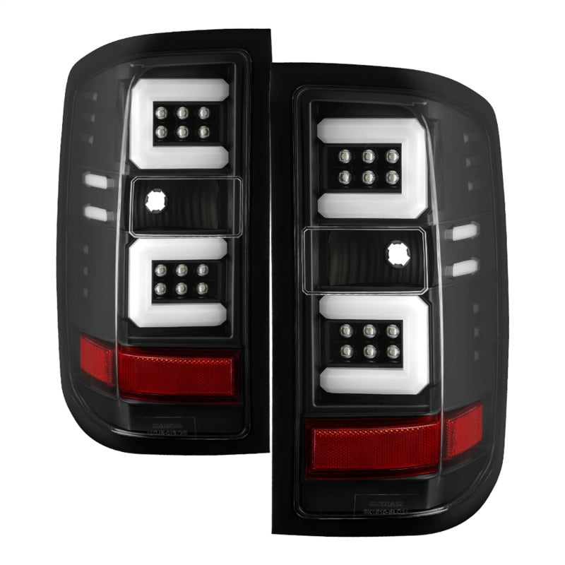 Spyder 16-18 Chevy Silverado Light Bar LED Tail Lights - All Black ALT-YD-CS16-LED-B 5085863 5085863 Photo - Primary