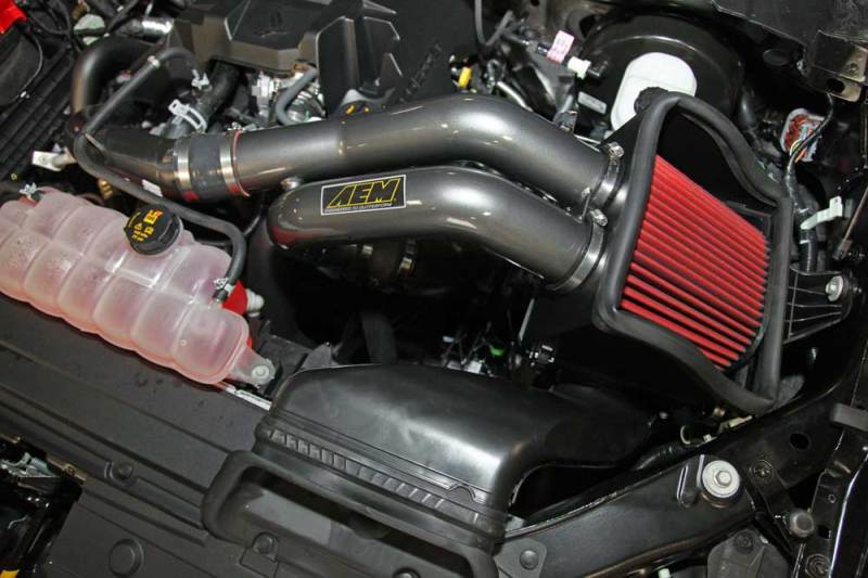 AEM Induction AEM 2015 Ford F-150 3.5L V8 Cold Air Intake System 21-8128DC 21-8128DC Photo - Mounted