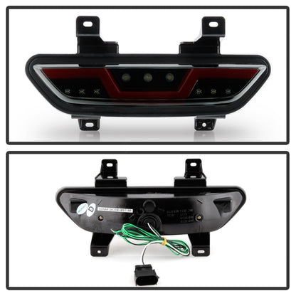 Spyder 15-16 Ford Mustang LED Reverse Lights - Black Smoke w/ Red Bar (ALT-YD-FM15RED-REV-BSM) 5082794 5082794 Photo - Unmounted