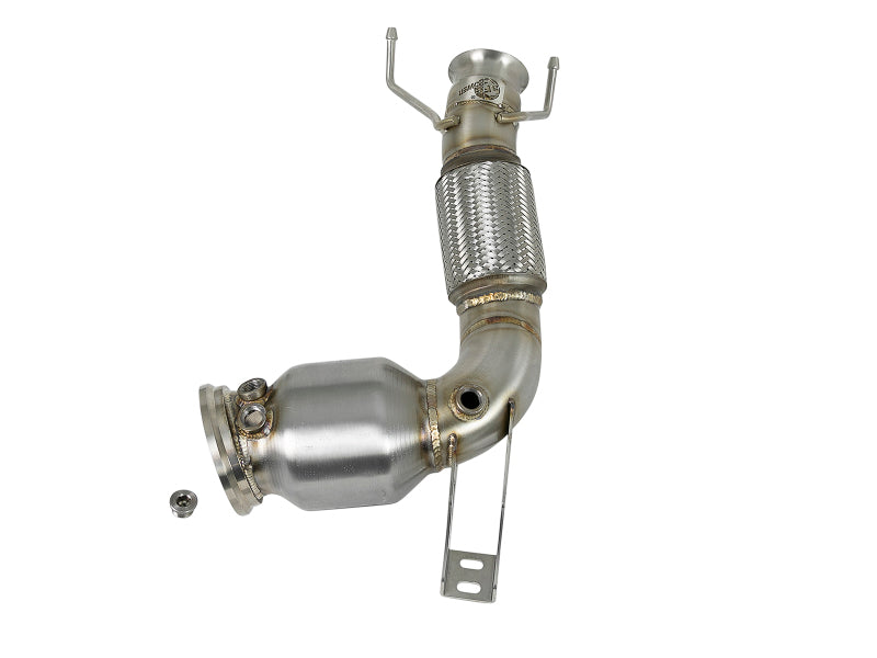 aFe Twisted Steel Street Series Down-Pipe 14-19 MINI Cooper S L4-2.0L (t) 48-36322-HC 48-36322-HC Photo - Unmounted