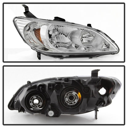 SPYDER xTune 04-05 Honda Civic (Excl Hatchback/Si) OEM Style Headlights - Chrome (HD-JH-HC04-4D-AM-C) 9042713 9042713 Photo - Unmounted