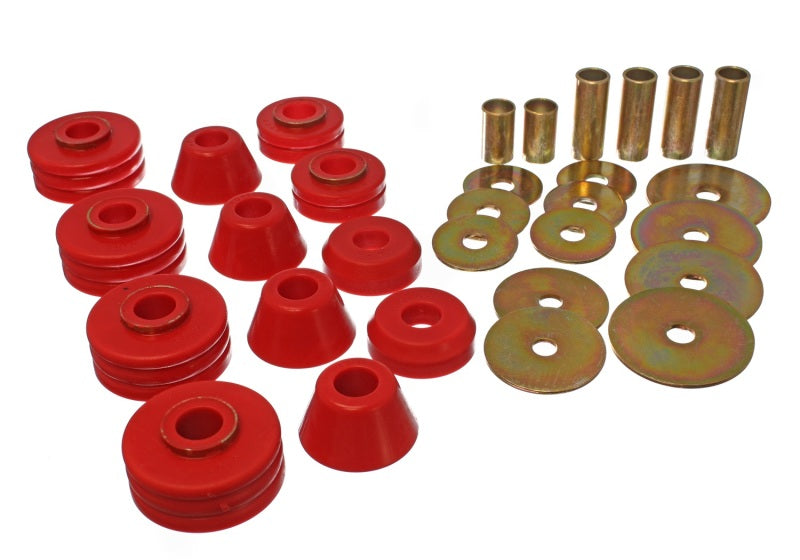 Energy Suspension Body Mount Set Red Chevrolet C10 All 1975-1980 3.4109R Photo - Primary
