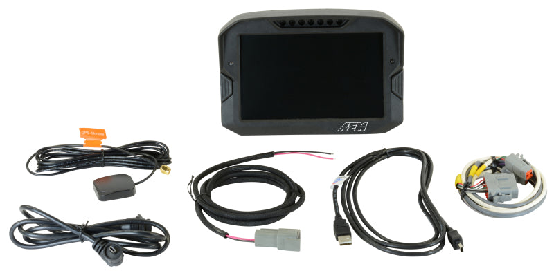 AEM Electronics Digital Dash, CD-7LG, Carbon Housing, Data Logging, GPS, CAN Bus, Kit 30-5703 Photo - Primary