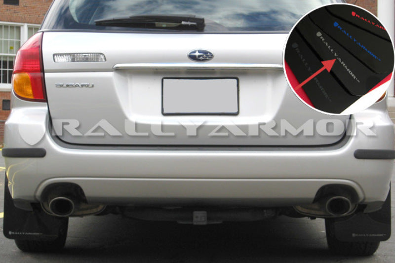 Rally Armor 05-09 Legacy UR Mud Flap Silver Logo MF4-UR-BLK/SIL User 1