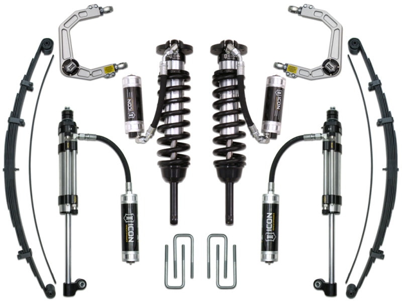 ICON 05-15 Toyota Tacoma 0-3.5in/16-17 Toyota Tacoma 0-2.75in Stg 10 Suspension System w/Billet Uca K53010 K53010 Photo - Primary