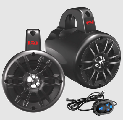 Boss Audio Systems Marine 4in Waketower Speaker / Bluetooth Weatherproof BM40AMPBT BM40AMPBT User 1