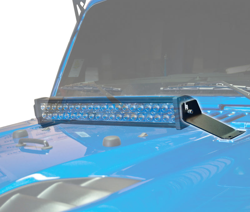 ORACLE Lighting Oracle Jeep JK Hood Mounting Brackets SM/Light Combo 2143-504 2143-504 Photo - Mounted