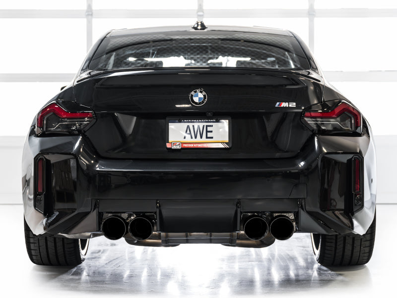 AWE Tuning 23-24 BMW G87 M2 Track Edition Exhaust - Diamond Black Tips 3020-43487 3020-43487 Photo - Mounted