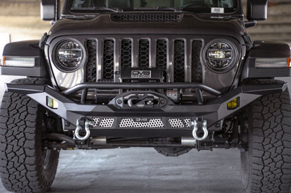 DV8 Offroad 07-18 Jeep Wrangler JK / 18-23 Wrangler JL / 20-23 Gladiator JT MTO Series Front Bumper FBJL-12 FBJL-12 Photo - Unmounted