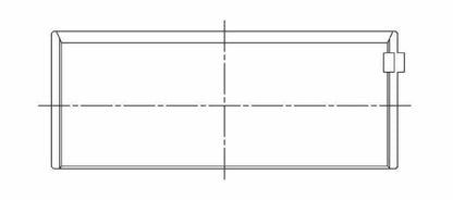 ACL **Coated** Chev. V8 265-283-302-327 Race Series Engine Connecting Rod Bearing Set 8B745HC-001 8B745HC-001 Technical Drawing