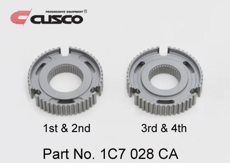 Cusco 20-23 Toyota GR Yaris 1.6L AWD Reinforced Transmission Clutch Sync. Hub Set (2 pcs.) 1C7 028 CA 1C7 028 CA User 1