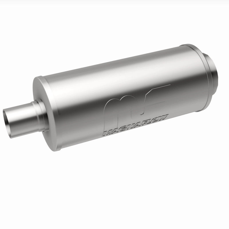 MagnaFlow 6" Round Center/Center Performance Muffler With Tip 14846 360 Degree Image Set