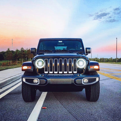 ORACLE Lighting Oracle Jeep JL/Gladiator JT Oculus Switchback Bi-LED Projector Headlights - Amber/White Switchback 5839-023 5839-023 Photo - lifestyle view