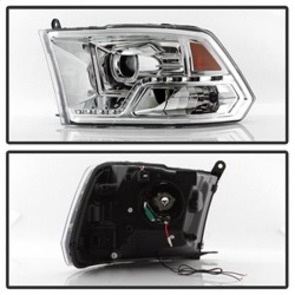 SPYDER xTune Dodge Ram 2009-2014 Halo LED Projector Headlights - Chrome PRO-JH-DR09-CFB-C 9036743 9036743 Photo - Unmounted