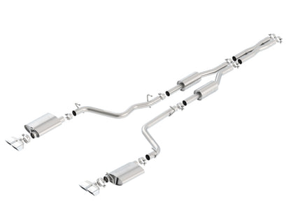 Borla 09-14 Dodge Challenger R/T 5.7L RWD 2Dr. Dual Rctgl. Angle S-Type CB Exhaust - Rear Split Exit 140707 140707 Photo - Primary