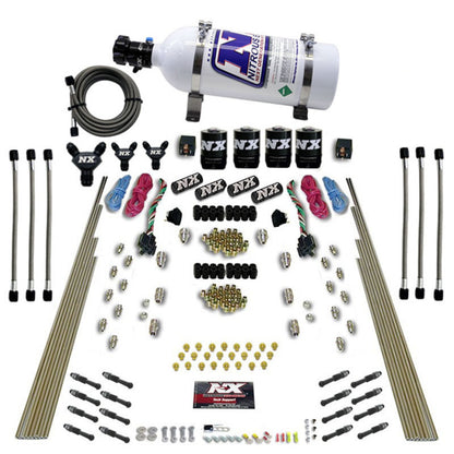 Nitrous Express 8 Cyl Dry Direct Port Dual Stage 4 Solenoids Nitrous Kit (200-600HP) w/5lb Bottle 93106-05 93106-05 Photo - Primary