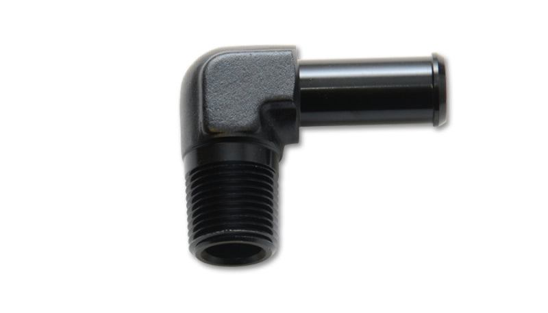 Vibrant Male NPT to Hose Barb Adapter, 90 Degree NPT Size: 1/8" Hose Size: 1/4 11230 Photo - Primary