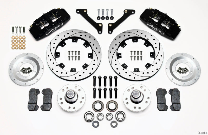 Wilwood DP6A Front Hub Kit, 12.19", Drilled, 79-81 Camaro 140-12836-D Photo - Primary