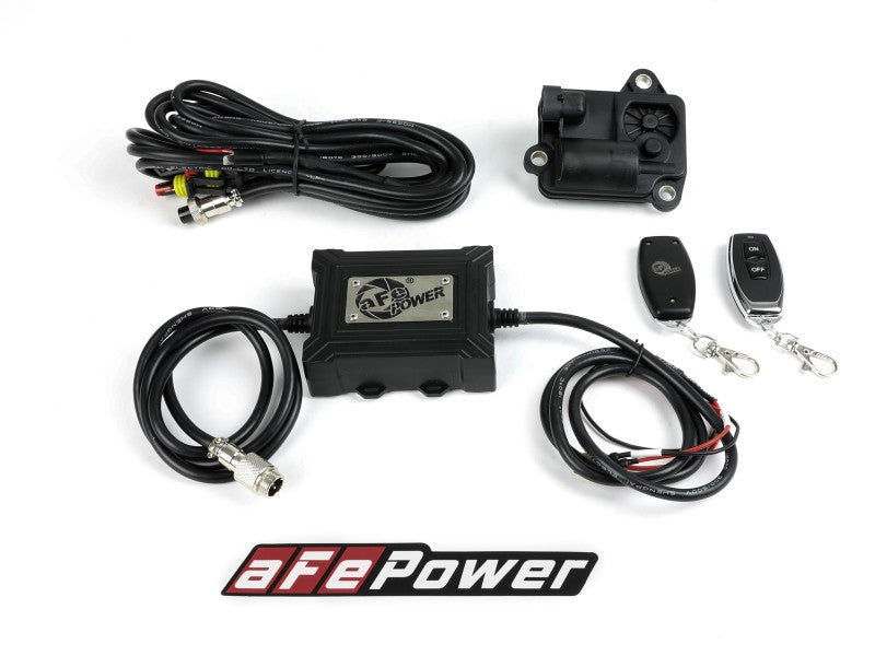 aFe Gemini XV 4in to Dual 3in 304 SS Cat-Back Exhaust w/ Cutout 19-21 GM Silverado/Sierra V8-6.2L 49-34140 49-34140 Photo - Close Up